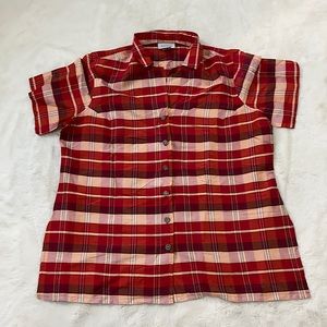 Avenue silk button down blouse